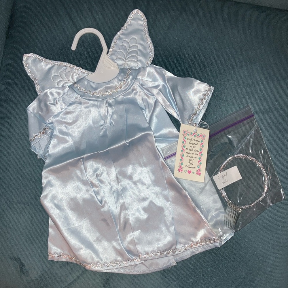 angel outfit for American Girl or similar